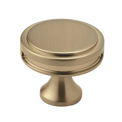 1-3/8 Inch Diameter Oberon Cabinet Knob, Golden Champagne