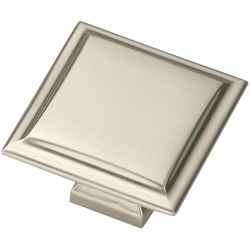 Studio II Knob 1-1/2 inch Diameter Satin Nickel