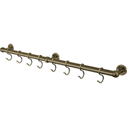 18% OFF 24-9/16 Inch Length Wall Mounted Utensil Rail Kit, Antique Brass