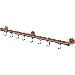 24-9/16 Inch Length Wall Mounted Utensil Rail Kit, Antique Copper
