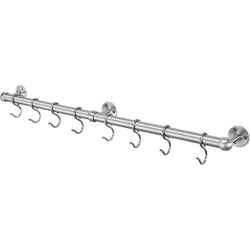 24-9/16 Inch Length Wall Mounted Utensil Rail Kit, Brushed Stainless Steel