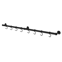 39-13/16 Inch Length Wall Mounted Utensil Rail Kit, Matte Black