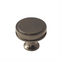 1-3/8 Inch Diameter Oberon Cabinet Knob, Gunmetal
