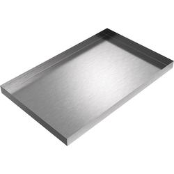 24 Inch Length x 15 Inch Width Ice Maker Drip Pan, Galvanized Steel