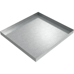 32 Inch Length x 30 Inch Width Washer Drip Pan, Galvanized Steel