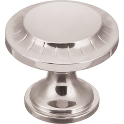 Vintage 1900 Knob 1-3/16 inch Diameter Polished Nickel