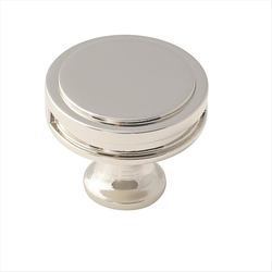 1-3/8 Inch Diameter Oberon Cabinet Knob, Polished Nickel