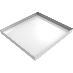 32 Inch Length x 30 Inch Width Washer Drip Pan, White Powder Coat