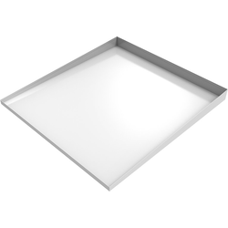 32 Inch Length x 30 Inch Width Front Load Washer Drip Pan, White Powder Coat