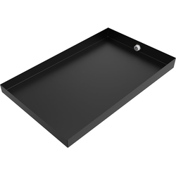24 Inch Length x 15 Inch Width Ice Maker Drain Pan, Flat Black