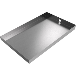 24 Inch Length x 15 Inch Width Ice Maker Drain Pan, Stainless Steel