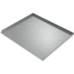 20-1/2 Inch Length x 24 Inch Width Dishwasher Leak Pan, Galvanized Steel
