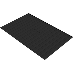 34 Inch Length x 22 Inch Width Under Sink Rubber Mat, Black