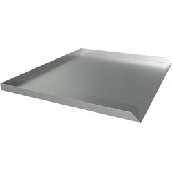 21 Inch Length x 25 Inch Width Dishwasher Leak Pan, Galvanized Steel