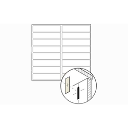 9/16 Inch x 2-1/2 Inch Fastcaps, 320 Fastcaps Per Box, White
