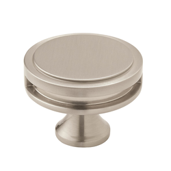 1-3/4 Inch Diameter Oberon Cabinet Knob, Satin Nickel