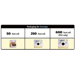 3/4 Inch Width FastEdge PVC Peel and Stick Edgebanding, 50 Feet , White