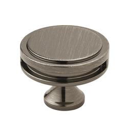 1-3/4 Inch Diameter Oberon Cabinet Knob, Gunmetal