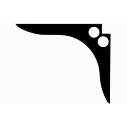 21 Inch x 24 Inch Countertop Speed Brace, Black