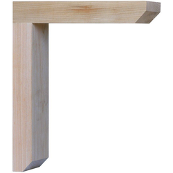 10 Inch Depth x 3 Inch Width x 12 Inch Stanley Low Profile Reinforced Wood Corbel, Unfinished Maple