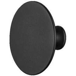 2-3/8 Inch Diameter H1960 Round Cabinet Knob, Black Ral 9017