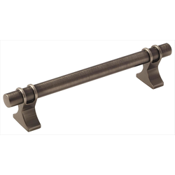 Davenport 5-1/16 Inch Center to Center Gunmetal Cabinet Pull