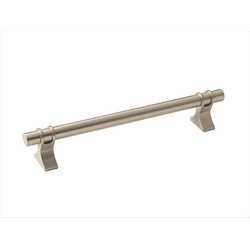 Davenport 6-5/16 Inch Center to Center Satin Nickel Cabinet Pull