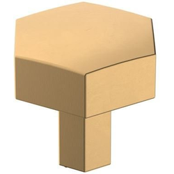 1-1/4 Inch Length Caliber Hexagonal Cabinet Knob, Champagne Bronze
