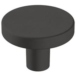 1-3/8 Inch Diameter Versa Round Cabinet Knob, Matte Black