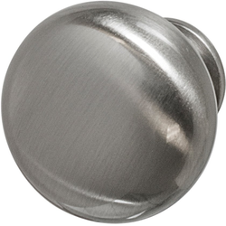 1-1/4 Inch Diameter Mush Knob Round Cabinet Knob, Stainless Steel