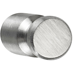 1/2 Inch Diameter Round Cabinet Knob, Stainless Steel