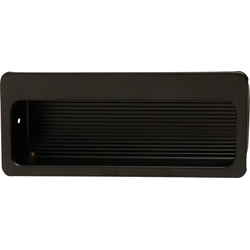 Hafele 151.00.320, 3-15/16 Inch Length C47 Inset Cabinet Pull, Matte Black