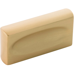 Ingot Pull 1 inch Center to Center Brushed Golden Brass
