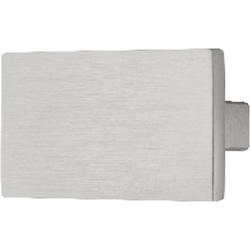 1-9/16 Inch Length Rectangular Cabinet Knob, Satin/Brushed Nickel