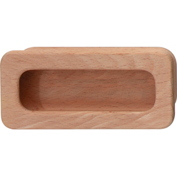4-5/16 Inch Length Flush Handle, Unfinished Wood