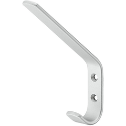 23/32 Inch Width Hat and Coat Hook, Matte Aluminum