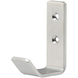25/32 Inch Width Coat Hook, Stainless Steel