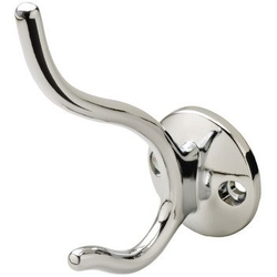 1-1/2 Inch Width Coat Hook, Polished Chrome