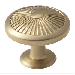 Crawford 1-3/8 Inch Diameter Golden Champagne Cabinet Knob