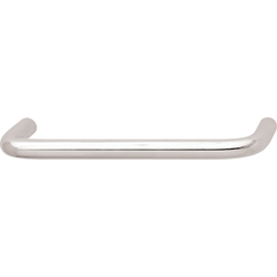4 Inch Center to Center Wire Pull Cabinet Pull, Polished Chrome