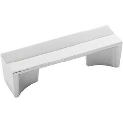 Avenue Pull 3 inch Center to Center Polished Nickel