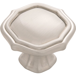 Trellis Knob 1-1/2 inch Diameter Satin Nickel