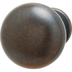 1-1/4 Inch Diameter Carmel Round Cabinet Knob, Oil Rubbed Bronze