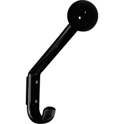 1-5/8 Inch Width Hewi Hat and Coat Hook, Jet Black