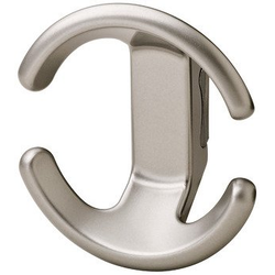 4 Inch Width Lago Di Como Coat Hook, Matte Nickel