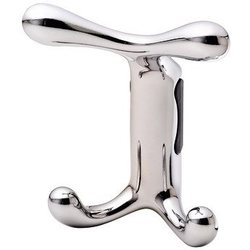 3-9/16 Inch Width Lago Di Como Coat Hook, Polished Chrome
