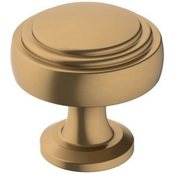 1-1/4 Inch Length Winsome Square Cabinet Knob, Champagne Bronze