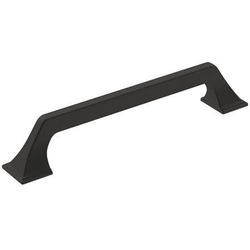 6-5/16 Inch Center to Center Exceed Cabinet Pull, Matte Black