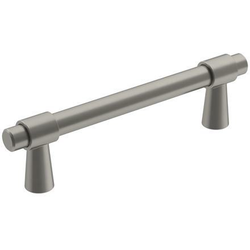3-3/4 Inch Center to Center Destine Cabinet Pull, Satin/Brushed Nickel