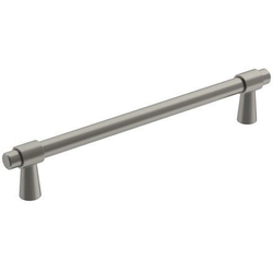 6-5/16 Inch Center to Center Destine Cabinet Pull, Satin/Brushed Nickel